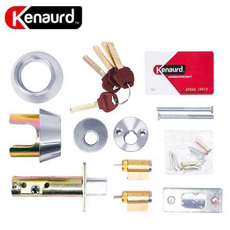 KENAURD Kenaurd: High Security DOUBLE-SIDED Deadbolt (#06) - SS Silver KHDB202-SS